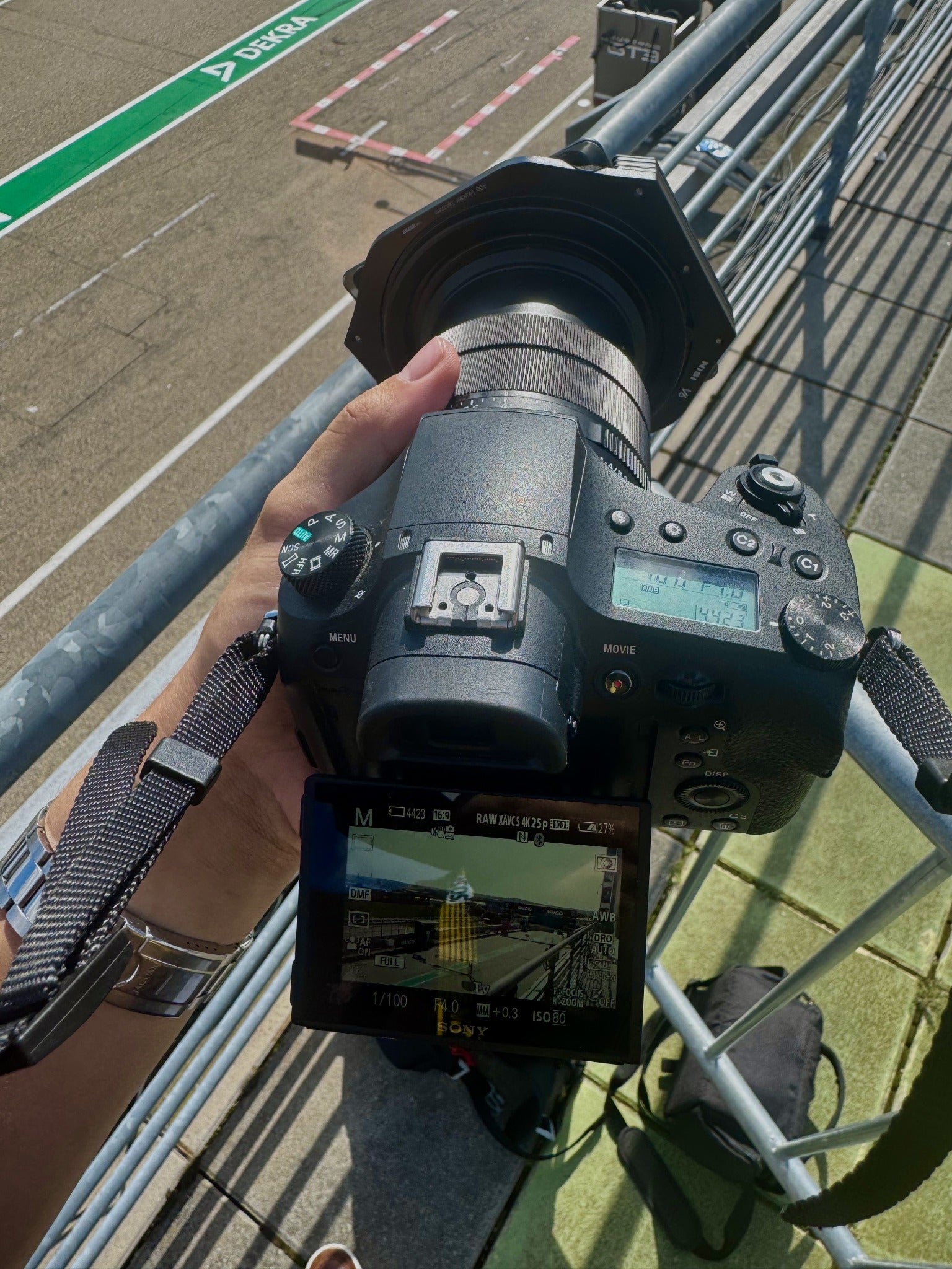 Camera at track